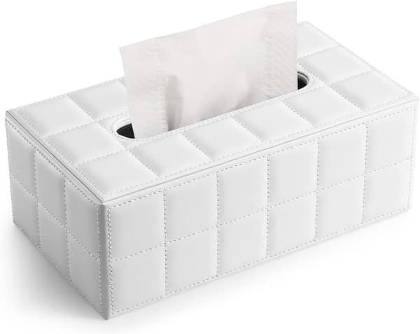 Hvid gitter stil, hjem stue læder tissue box, restaurant
