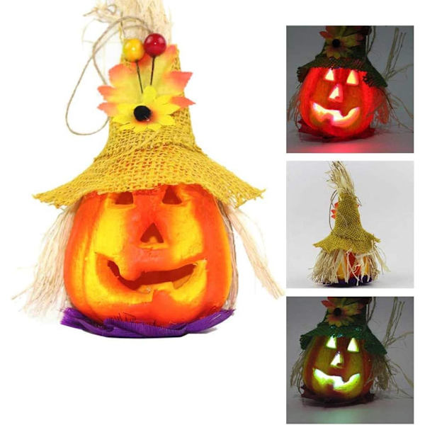 Græskarlampe Hallowee Græskar Lygtelys LED Græskarlys fo