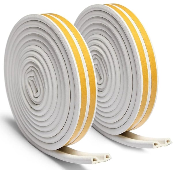 2X Fönster 9mm X 6mm X 2,5 Meter, 4 Tätningar Totalt 10M Drag Exklu