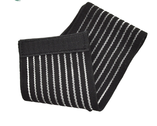 Sort, bodybuilding håndledsbånd, elastisk håndledskompressionsbandage,