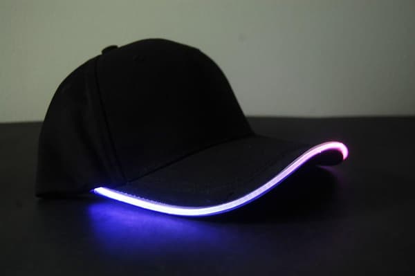 3-modus justerbar LED-lyshue (svart stoff)