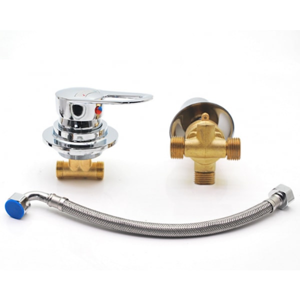 Full Copper Thread Split 3 Functions Diverter Two Piece Shower Ro