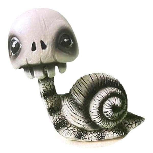 Hodeskallefigur Skjelvende Spikerhode Snegleskalledukke for Hallowee