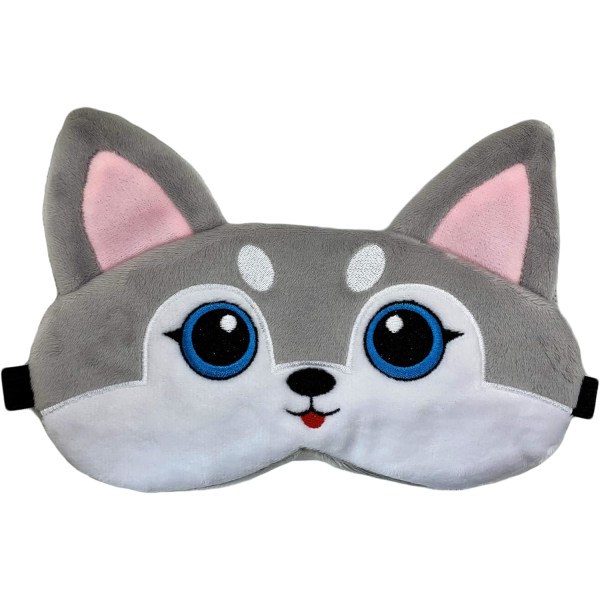 Animal Eye Mask for Sleeping - (Husky) Justerbar Strap Sleep Mas