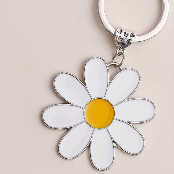 1 st blomsternyckelringar, nyckelringar, söta nyckelringar