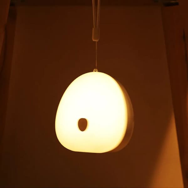 (rosa) Nattelys, LED ammelykt, USB-dimbar ammelys