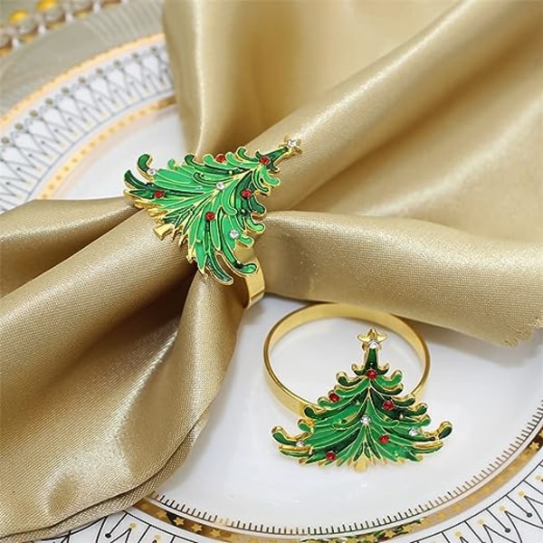 6 st julservettringar julgranservettringhållare