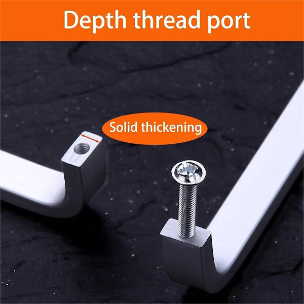 (64MM)，10stk Mini Aluminium Kjøkkenskap Dørhåndtak Skap