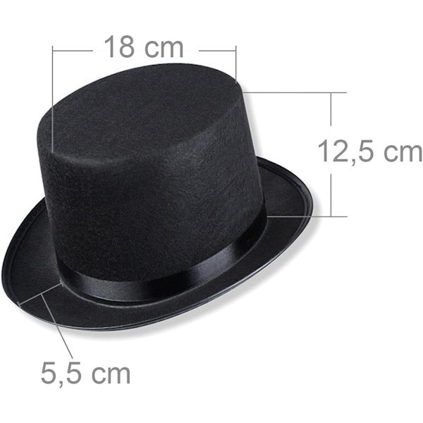 Vuxenhatt med svart band
