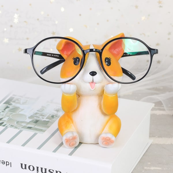 1PC corgi -lasitelineen pidike Aurinkolasien pidike Lukulasien pidike