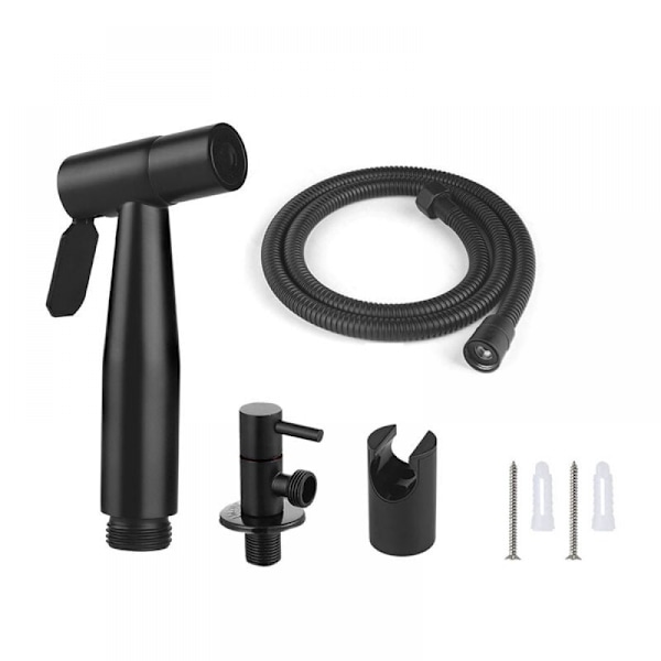 Duschtoalett Spray Bidet Spray 150 cm, Svart