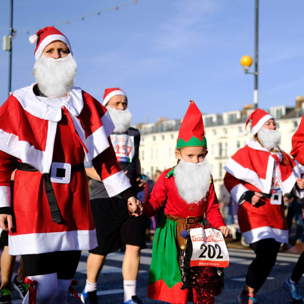 Sjovt julemandsskjæg kostume falsk hvidt skæg julemandsskjæg co