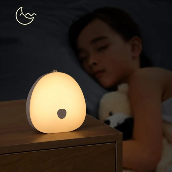 (hvid) Natlampe, LED amme-natlampe, USB-dæmpbar amme-