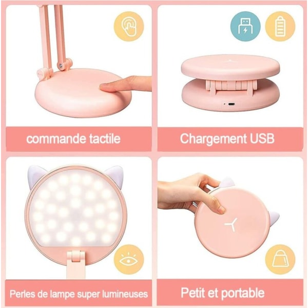 LED-skrivebordslampe for barn