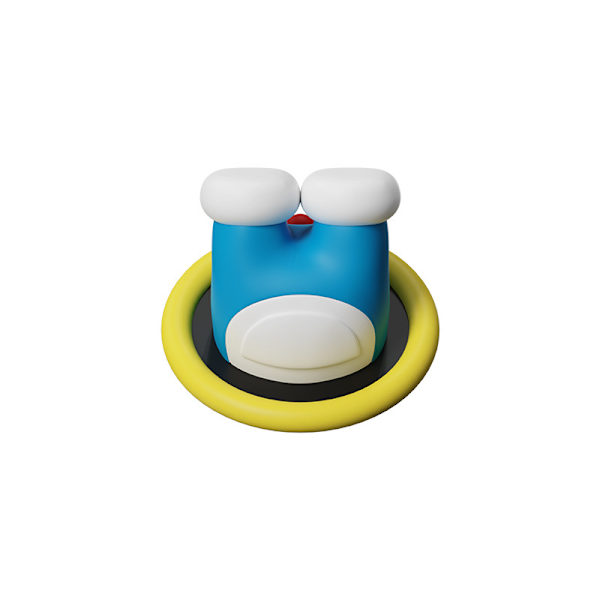 Doraemon (underkrop) Pass Circle Køleskabsmagnet 3