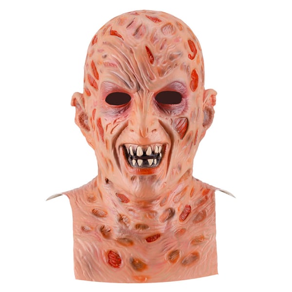 2 stk. Den Lange Freddie Latex Horror Maske - Mardi Gras - Karniv