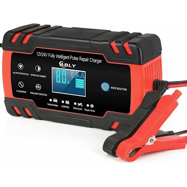 8 A Bilbatteriladdare, Bilbatteriladdare - Helt Inte