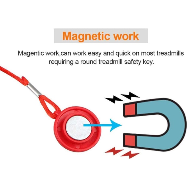 Universal magnetisk tredemølle sikkerhetsnøkkel for alle NordicTrack, Prof