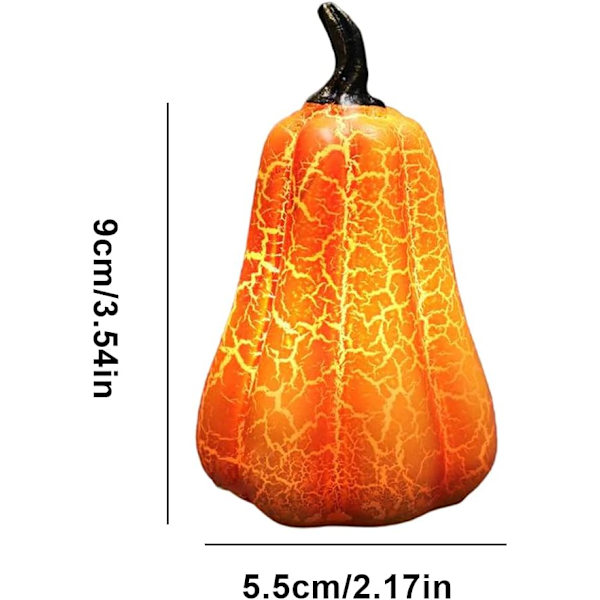 Halloween Resin Gresskarlys, LED Halloween Gresskarlykt, Sma