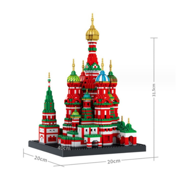 Byggset med St. Basils katedral - Miniatyrbyggblock