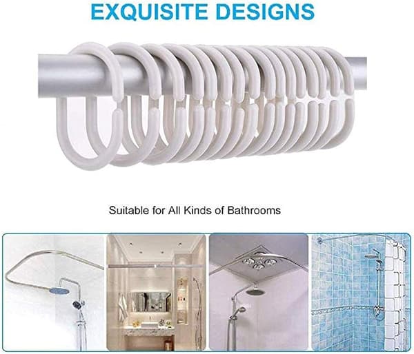 Mildew Proof Beach Shower Curtain, Waterproof Fabric Shower Curta