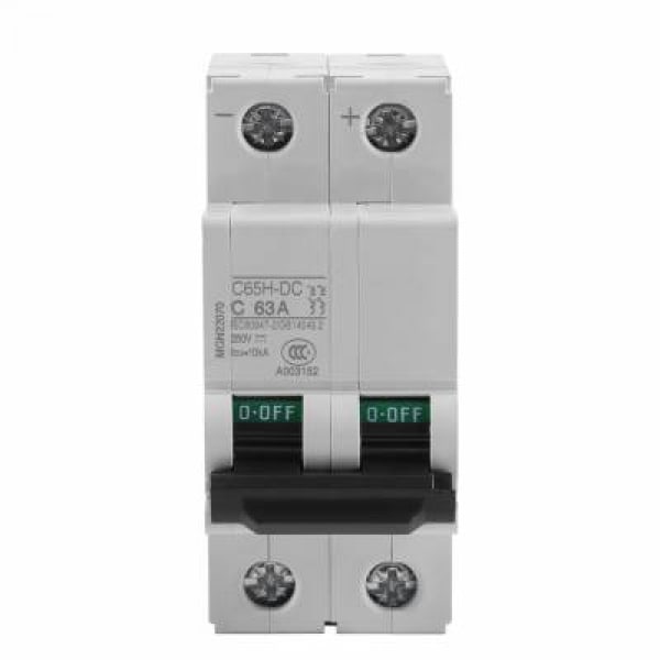 (63A)250V DC 2P, Miniatyr lavspennings luftvernbryter, sol