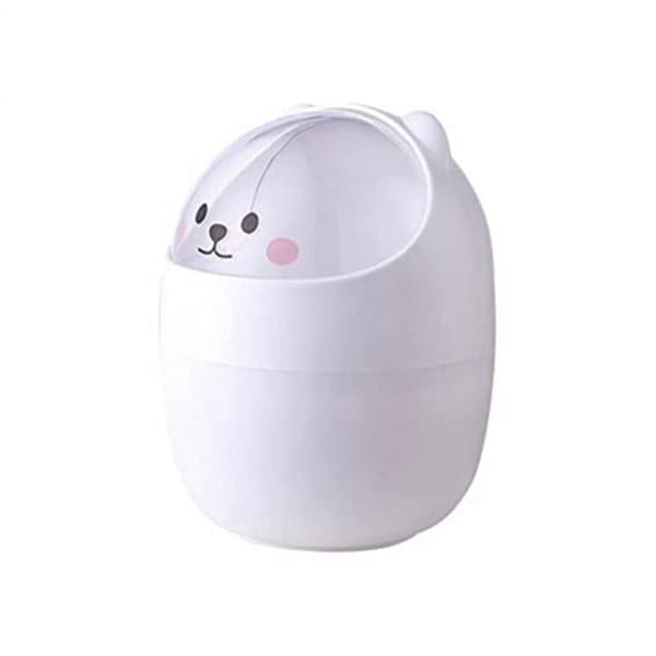 Cartoon Shape Desktop Trash Can Organizer, Cute Mini Table Storag