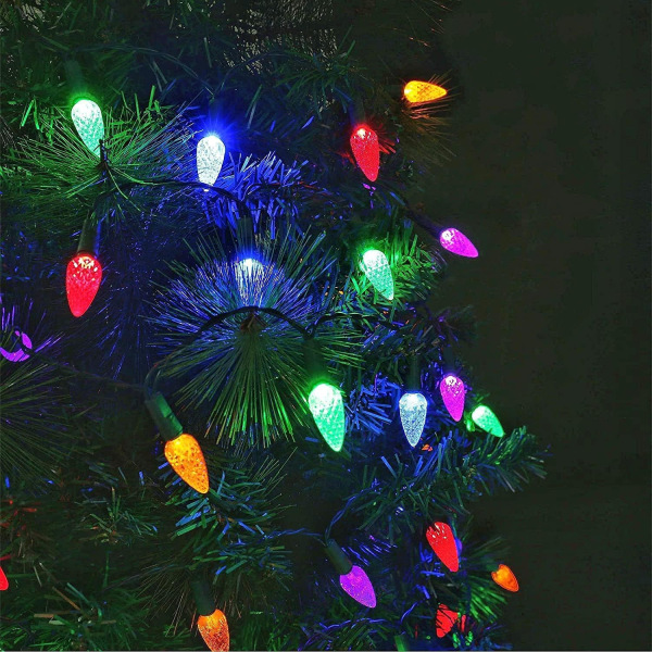 Paristokäyttöiset LED-valosarjat, 50 LED-mansikaa koristeelliset
