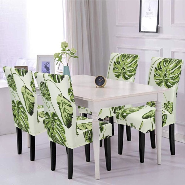 4 Tuolinpäällinen Universaali Tuolinpäällinen Helppo Puhdistaa ja Kestävä