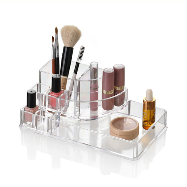 17,5 * 9,4 * 6,5 cm stort makeupskab, polystyren, transparent