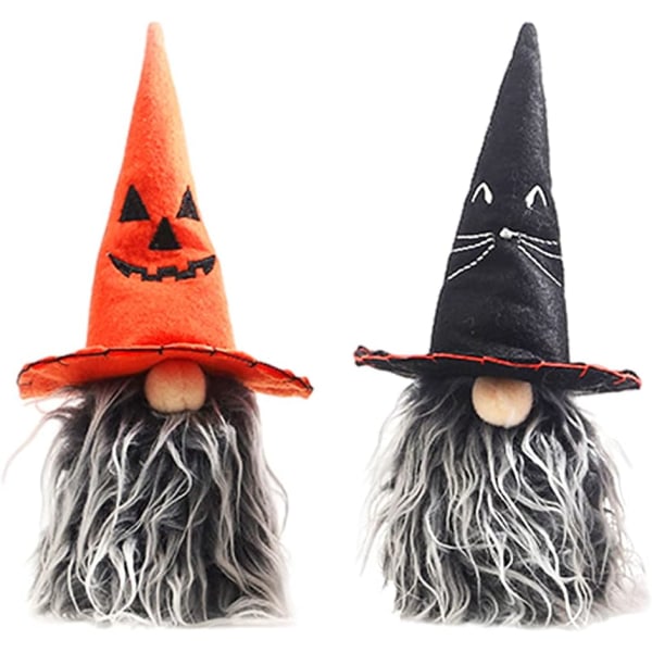 2 kpl Halloween Gnomes Pehmo Halloween Tomte Nisse Genome Deco