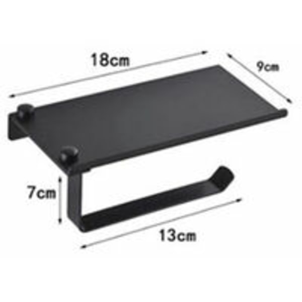 Toalettpapirholder med mobiltelefonholder, toalettpapirholder w