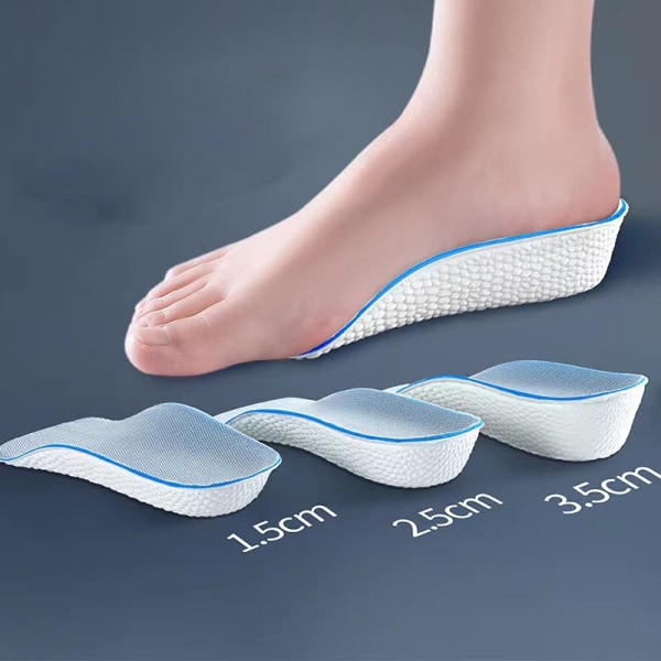 （2 par 1,5 cm höga）1,5-3,5 cm Ortopediskt fotvalvsstöd Osynlig H