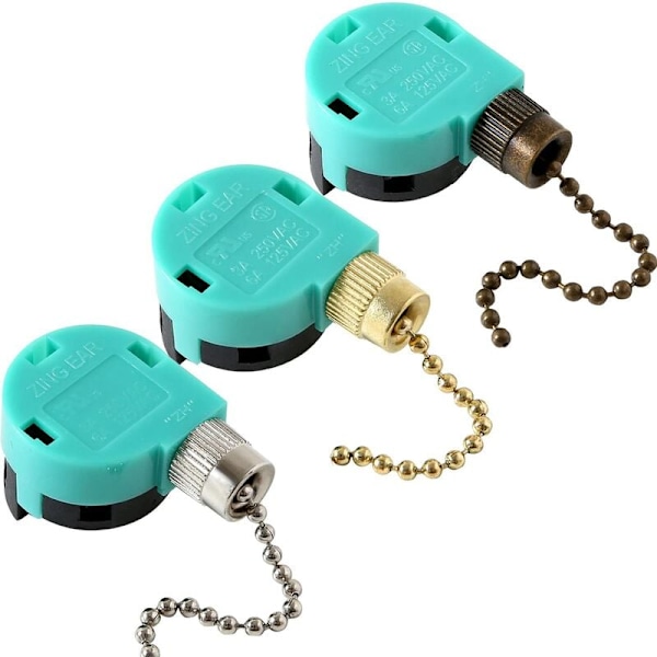 3 st ZE-268S6 takfläktbrytare 3 hastigheter 4 trådar för takfa