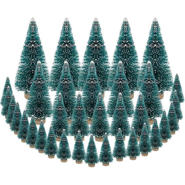 35 st miniatyrträd i sisal för julgranar