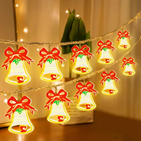 1 stk (klokke) 10 julelys, LED-lyssnor, LED Marokko
