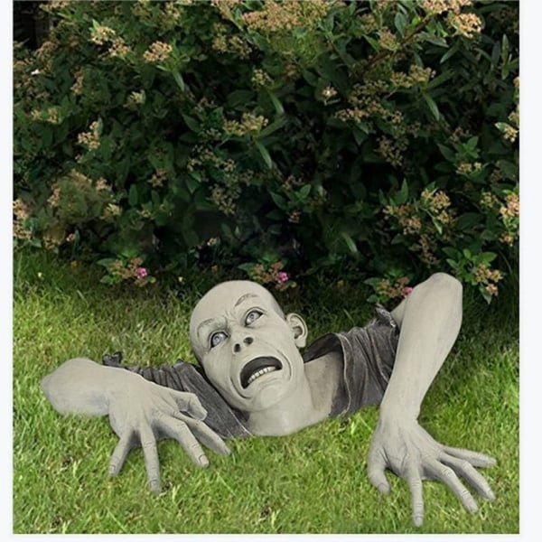 Statue de jardin zombie pour Halloween, dekoration d’Halloween po