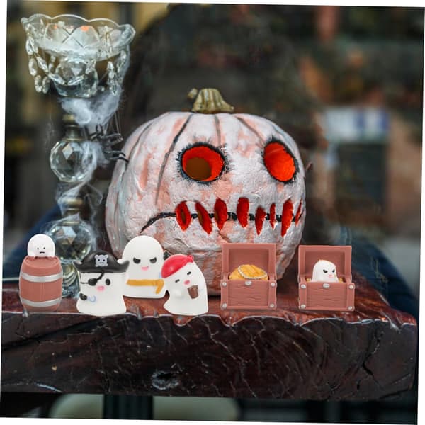 7 delar Halloween dekorations prydnader mikro landskap prydnader hall