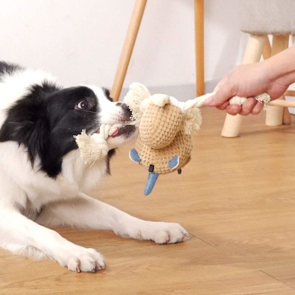 Store legetøj til hunde, sødt pivelegetøj til hunde, plysdyr til kæledyr