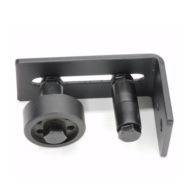 063 a - stopp, svart karbonstålstopper, flat bunndesign, flo