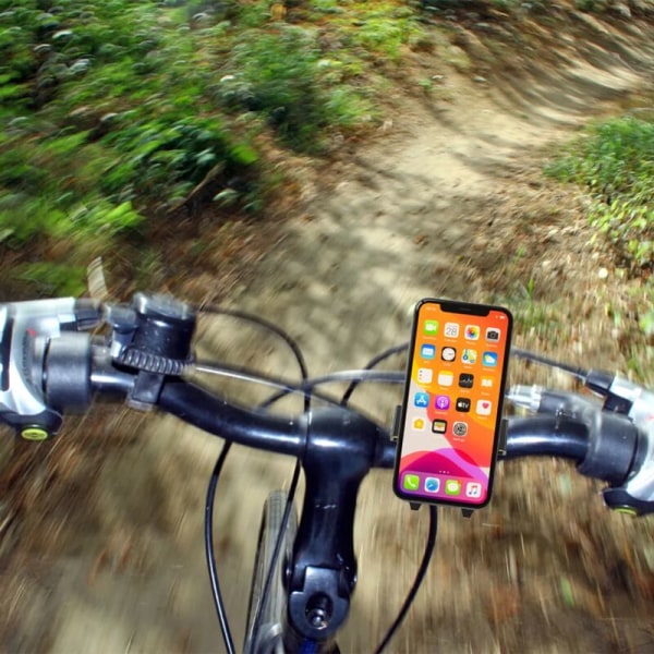 Blå cykel mobilholder universel cykelholder smartphone