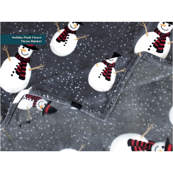 2PCS Jule Sherpa Teppe, Super Mykt og Fluffy Sherpa Kast