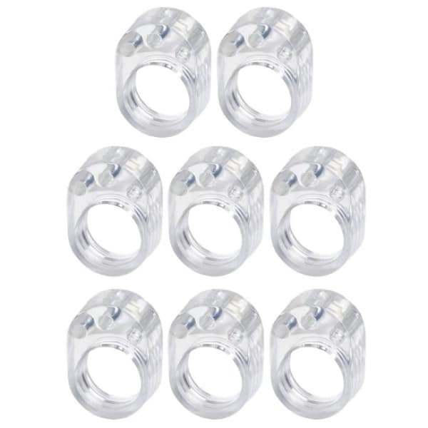 8x Dørstopper for håndtak - Transparent