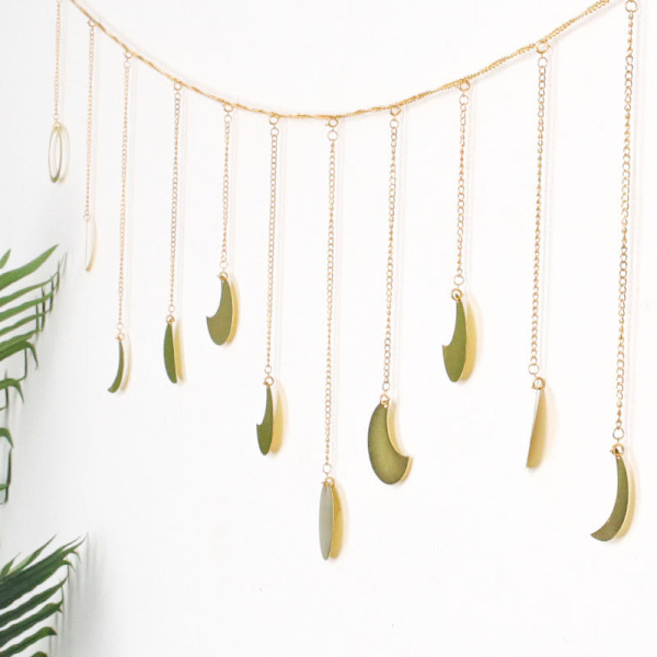 Månefas Garland, 13 PCS Månefas Garland Väggdekor, Bohemia