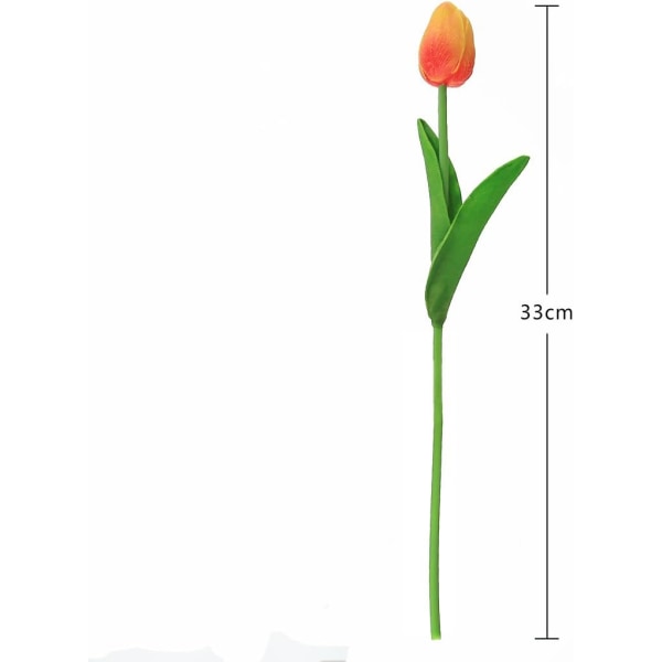 10 stk ekte berøringslateks kunstige tulipaner blomster falske tulipaner flyt
