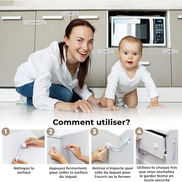Baby Closet Block - Lapsilukko - Ikkuna Kaapin Oven Lukko - H