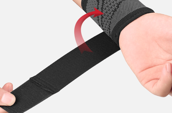 Sorte og grå armbånd, elastiske armbånd til mænd og kvinder, b