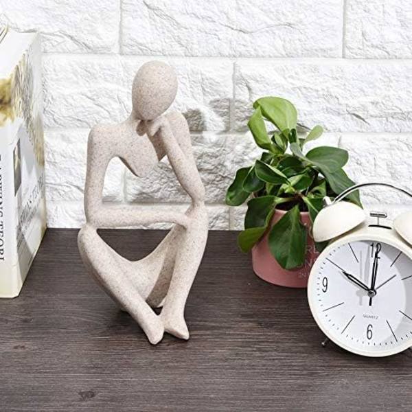 Resin Figur Figur Thinker Mennesker Abstrakt Ornament Skulptur