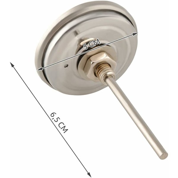 TERMOMETER TIL GRILL OG SMOKER i rustfrit stål