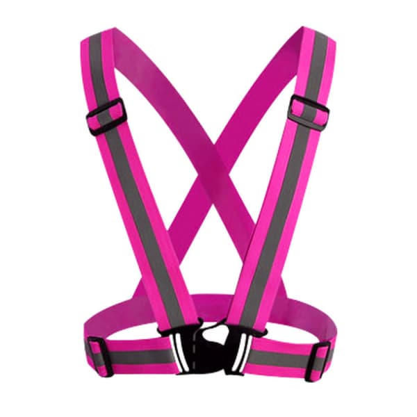 1 stk Reflekssele / Refleksvest - Rosa Rosa